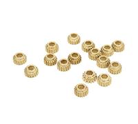 Akozon 18pcs Metal Tuning PEG Gears con Buco Esagonale per Sintonizzatori Classici di Stringa di Chitarra 1:18 Rapporto di Ingranaggio