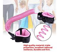 Akozon 2,5 M per Bambini per Bambini Al Guinzaglio di Polso Anti -lost con Chiave di Sicurezza - Braccialetti per Imbarcazioni per per Camminare all'aperto (Roseo)
