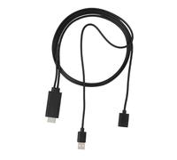 Akozon 2 in 1 1080p da Femmina USB a Adattatore Maschio per e - Plug and Play HDTV Connector per Display Sullo Schermo Chiaro