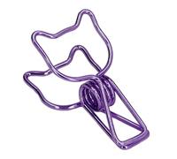 Akozon 20 Pezzi Eleganti Clamp/Holder di Carta Deco Eleganti Clamp/Holder Metallici Durevoli per l'uso dell'ufficio con un Unico Design Cavo Riutilizzabile e Affidabile Morsetti di Documenti