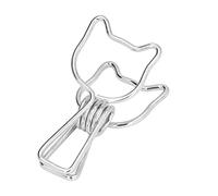 Akozon 20 Pezzi Eleganti Clamp/Holder di Carta Deco Eleganti Clamp/Holder Metallici Durevoli per l'uso dell'ufficio con un Unico Design Cavo Riutilizzabile e Affidabile Morsetti di Documenti