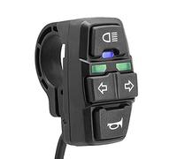 Akozon 3 in 1 Bici Elettrica Scooter Interruttore Fari Indicatori di Direzione e Controllo Clacson Impermeabile on Off per Bici Elettriche Scooter Motocicli 36V 48V