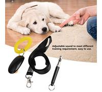 Akozon 3pcs Fischio di Addestramento per Cani Ad Ultrasuoni con Cordino e Clicker - Insegna Comandi, Suono Regolabile per Tutte Le Razze