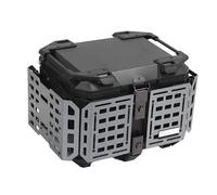 Akozon 45L Motorcycle Top Case con Imbarcazione in Lega Rapida in Lega di Rilascio in Alluminio di Sicurezza per Bagagli per Elmetti (Colore ti nero)