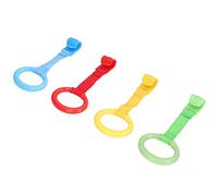 Akozon 4pcs Baby Pull Up Anelli - Assistenti di Passeggiate in Plastica Ergonomici in Colori Vivaci per i più Piccoli - Facile da Usare per Presepi e Playpens