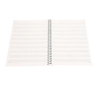 Akozon 50 Pagine di Notazione Musicale, Taccuino in Pentagramma, Manoscritto, Carta da Lettere, Design con Orsetto Giallo (modello di spartito musicale giallo)