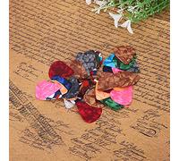 Akozon 50pcs Celluloid Guitar Plectrum da 0,46 Mm per Chitarre Acustiche Ed Elettriche - Accessorio per Strumenti Musicali Versatili (Spessore 0,46 mm)