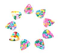 Akozon 50pcs Celluloid Guitar Plectrum da 0,46 Mm per Chitarre Acustiche Ed Elettriche - Accessorio per Strumenti Musicali Versatili (Spessore 0,46 mm) (Spessore 0,7 mm)