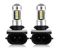 Akozon 50w h27 881 2828 led + Lampadina fendinebbia 881, 2 pezzi bianco Lampadina LED per auto diurna