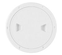 Akozon 6in ABS tondo bianco piatto di copertura in plastica del boccaporto portello ispezione barca Copertura per boccaporto per camper di ispezione(6 pollici)