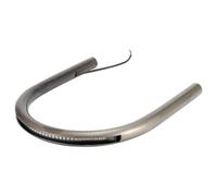 Akozon 9.1in 8.3in 6.9in Tube Cafe Racer Sedile Posteriore Telaio Brat Hoop LED Freno Sedile Indicatori di Direzione Luce Universale Per (230mm)