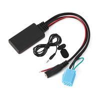 Akozon Adattatore AUX-IN per auto Qiilu Adattatore audio Bluetooth con microfono per chiamate in vivavoce Adatto per Smart Fortwo 8 pin