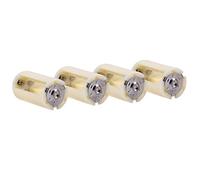Akozon Adattatore Batteria, 4 Pezzi Universale da 3 AA a D Batteria parallela Richer-R Adattatore convertitore Supporto Custodia Custodia Batteria Cellulare Bianca (4 Pezzi)