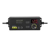Akozon Adattatore di Alimentazione Regolabile 60W - Alimentatore Universale 3-12V con Display LED