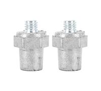 Akozon Adattatore Terminale Lato Batteria 8 Mm Positivo Negativo | Resistente Alla Corrosione, Lunghezza Filettatura 10 Mm, Serraggio con Dado Esagonale, Conversione Laterale Batteria per