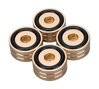 Akozon Adatto per Piedino di Supporto per Punte di Isolamento per Altoparlanti SP4010-4 Punte di Isolamento Dalle Vibrazioni da 40 X 20 Mm per, Amplificatori, Giradischi e Apparecchiature (GOLD)