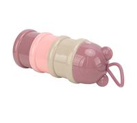 Akozon Akozon 3 Strati Dispenser per Latte per Latte per Bambini Staccabile - Contenitore Portatile Impilabile Snack per Bambini per, Farina d'avena, Noci e Altro Ancora (rosa chiaro)