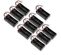 Akozon Akozon Custodia Portabatterie 10 Confezioni - Robusta Scatola per 2 Batterie, Flessibile, e Facile Sostituire