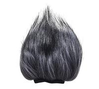 Akozon Akozon EY-M23 Manicotto Antivento per Telefono Peloso per Uso Esterno - Parabrezza da 12 Cm per Zoom H1 H2N H4N Pro H6, D50 D100 - Copri Manicotto in Pelliccia Artificiale Grigio-bianco