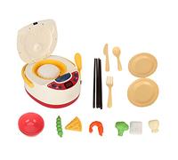 Akozon Akozon Smart Spray Kids Rice Cooker Playset - Simulazione Cooking Toy con Musica per Bambini - Set di Cucina da Cucina Realistica con Cibo e Suoni Colorati (Fornello di riso spray rosso)