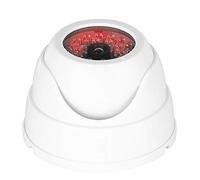 Akozon Akozon Telecamera di Sorveglianza Simulata a Cupola con Luci LED Tremolanti per la Sicurezza Domestica Ed Esterna - 30 LED IR Fittizi