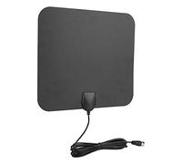 Akozon Akozon TY28D Antenna HDTV Interna con Amplificatore Segnale e Cavo - Gamma di 80 Miglia, Installazione Facile, Ricezione Multidirezionale, Design Compatto, Supporta 1080p HD