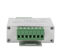 Akozon Amplificatore di Segnale RGBW per Strisce Luminose a LED - Controller di Uscita a 4 Dc12-24V 24A con Alloggiamento in Alluminio