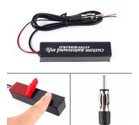 Akozon Antenna Amplificata Nascosta Elettronica Universale per Auto, Moto e camion. (BLACK)