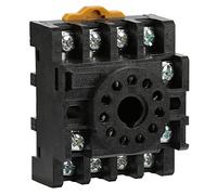 Akozon AUTO Presa relè di potenza 11 pin Supporto presa Terminali a vite Montaggio su guida DIN per relè temporizzato JQX-10F JTX-2C PF113A