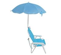 Akozon Bambini Sedia da Spiaggia con Ombrello - Sedie da Campeggio Portatili Pieghevoli per Bambini, Ideali per attività all'aperto, Picnic, Vacanze e Feste (BLUE)
