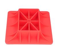 Akozon Base per Gatto per Servizio Pesante, Piastra di Supporto in Nylon | Materiale in Nylon Rosso, Evita Che il Gatto Affondi, Design con Foro Centrale, per Uso Fuoristrada