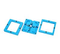 Akozon BGA Rework Station Double Frame 80x80mm Stencil Kit | Design leggero in lega di alluminio, kit saldatori efficienti, stencil modello a doppio telaio per rilavorazione