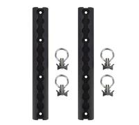 Akozon Binario di Ancoraggio a L, Alluminio da 304 Mm, 4 Anelli Rotondi | Alluminio Ad Alta Resistenza, Finitura Anodizzata, Anelli Scorrevoli, Uso Rimorchio per Camioncino ATV per Motociclette,