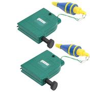 Akozon Bobine a Piombo con Filo Magnetico 2 Pezzi - Strumento di Misurazione Verticale in Acciaio Legato 3 Metri per Costruttori e Muratori