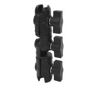 Akozon Braccio Girevole a Doppio Socket con Giunti a Sfera a Doppio Pollice, Braccio a Cricchetto Girevole in Nylon Pesante per Moto, Auto, Macchinari Ingegneristici