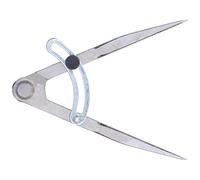 Akozon Bussola con Divisore per - Strumento di Tracciatura Regolabile in Acciaio Al Carbonio per la Lavorazione del Legno, Lavorazione della Pelle e Mappatura (126 mm)