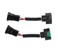 Akozon Cablaggio Portalampada Adattatore Lampadina H11 da 2 Pezzi per Fari Auto - Kit di Conversione Spina Filo Femmina/maschio