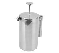 Akozon Caffettiera French Press - Teiera a Doppia Parete in Acciaio Inossidabile 304 per caffè e tè Preparati a Mano - Design con Schermo Filtrante Resistente Al Calore per Campeggio e Viaggi (1000