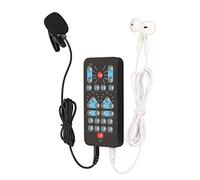 Akozon Cambiatore Vocale Portatile ABS Portable Multifunzionale Discussione del Suono con 8 Effetti Sonori Divertenti per il Telefono e il Tablet
