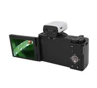Akozon Camera da Specchio da 5k con Touch Screen da 3,2 Pollici a Flip 15x Zoom Ibrido Professionale Bianco Bilanciatore Wifi con Fotocamera (BLACK)