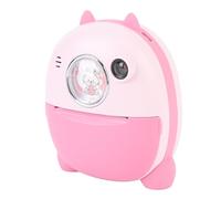 Akozon Camera di Stampa Istantanea 1080p HD 48MP con Schermo, Doppia Lente e 3 Rotoli di Carta, Stampante Fotografica Portatile per Bambini, Adolescenti, Registrazione della Vita