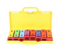 Akozon Campane Risonanti Colorate a 8 Note con Custodia, Strumento a Percussione per Bambini e Adulti, Piastre Rimovibili, Include Mazzuolo, Giocattolo Musicale per la Prima Educazione
