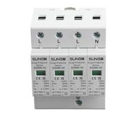 Akozon Casa con protezione sovratensione 4P 220V 40KA protezione sovratensioni protezione di bassa tensione per la protezione contro i fulmini Casa di Sovratensione per guida Din tensione Bassa