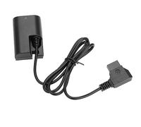 Akozon Cavo Adattatore per Batteria Fittizia Dre6 Maschio a Lpe6N per Dslr 5D2 6D 7D Completamente Decodificato Leggero e Accessorio Parole Dr E6 Lp E6N Accoppiatore di Alimentazione Dslrs Camer