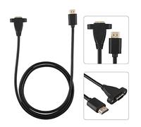 Akozon Cavo di Prolunga per Montaggio a Pannello con Vite Ad Alta velocità Maschio a Femmina con Foro di Fissaggio 1 2M (1,2 m)