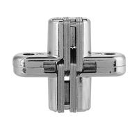 Akozon Cerniere Nascoste in Lega di Zinco per un Funzionamento Regolare della Porta Trasversale - Angolo di Apertura di 180°, Rulli Interni Silenziosi, Costruzione Resistente, Finitura Argento (S)