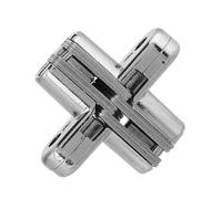 Akozon Cerniere Nascoste in Lega di Zinco per un Funzionamento Regolare della Porta Trasversale - Angolo di Apertura di 180°, Rulli Interni Silenziosi, Costruzione Resistente, Finitura Argento