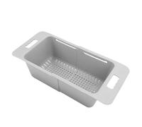 Akozon Cestello Portaoggetti Regolabile per Congelatore a Pozzetto con Maniglia - Cestino Organizer Espandibile per Congelatori e Frigoriferi (GRAY)