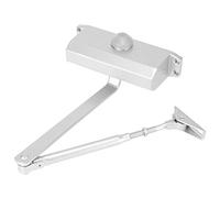 Akozon Chiudiporta Idraulico con Buffer con Regolazione a 180 Gradi - Braccio Telescopico Automatico per Porte in Legno e Metallo - Fermaporta Versatile per Uso Interno Ed Esterno (061 portante 65 kg)