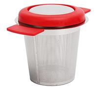 Akozon Colino per tè Sfuso in Foglie - Cestello per Infusore a Rete Fine con Coperchio - Si Adatta Alla Maggior Parte delle Tazze, Tazzine e Teiere - Utensili da tè Facili da Usare (Scarico per il